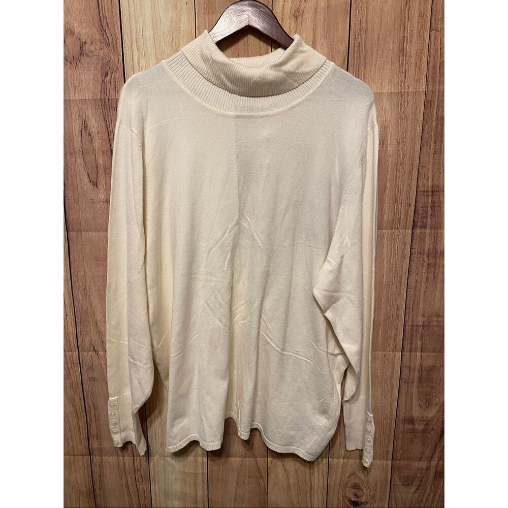 Lane Bryant 22/24 plus size NWT off-white sweater turtleneck